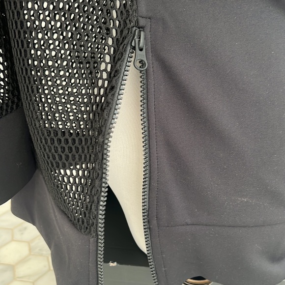 ❌CLEARANCE 🆕 NWOT IVY PARK Black Oversized Black Mesh Side Zip Sweatshirt XS - Picture 9 of 15